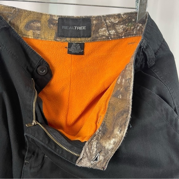Realtree 38 x 30 Cargo Fleece Lined Outdoor Pants Hunting Camping Hiking - Picture 8 of 10